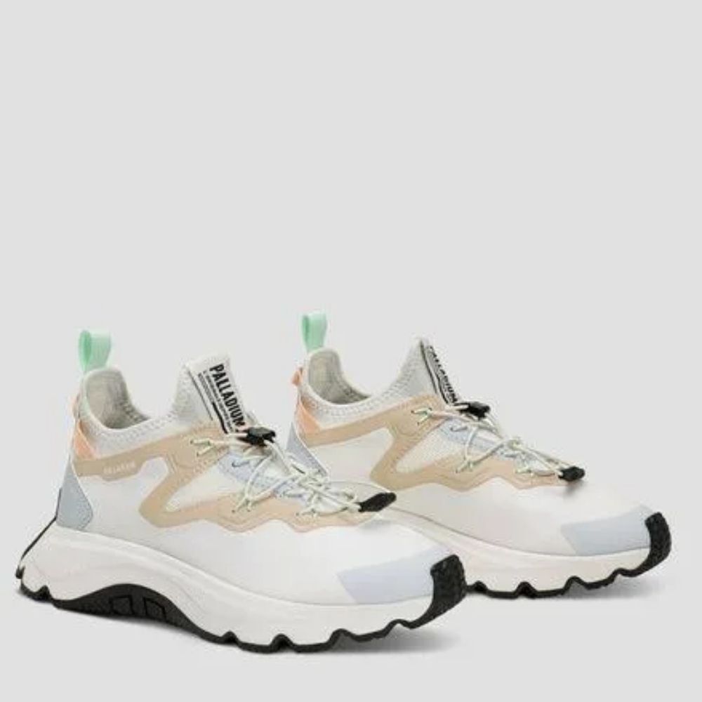 NIB Palladium Women's Thunder Lo's Sneaker - Star White/Sand - Picture 6 of 10